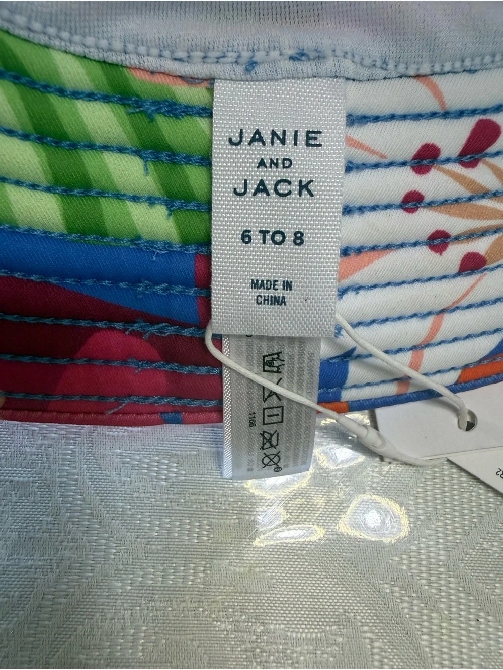 Janie and Jack brand Colorful Tropical Print Bucket Hat